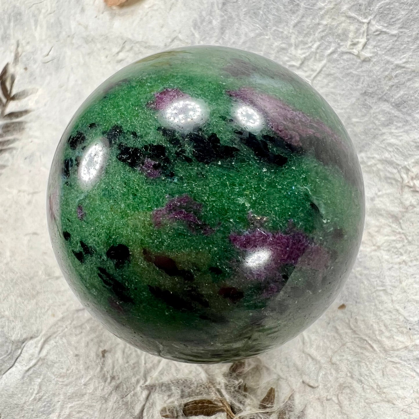 Ruby in Zoisite Sphere