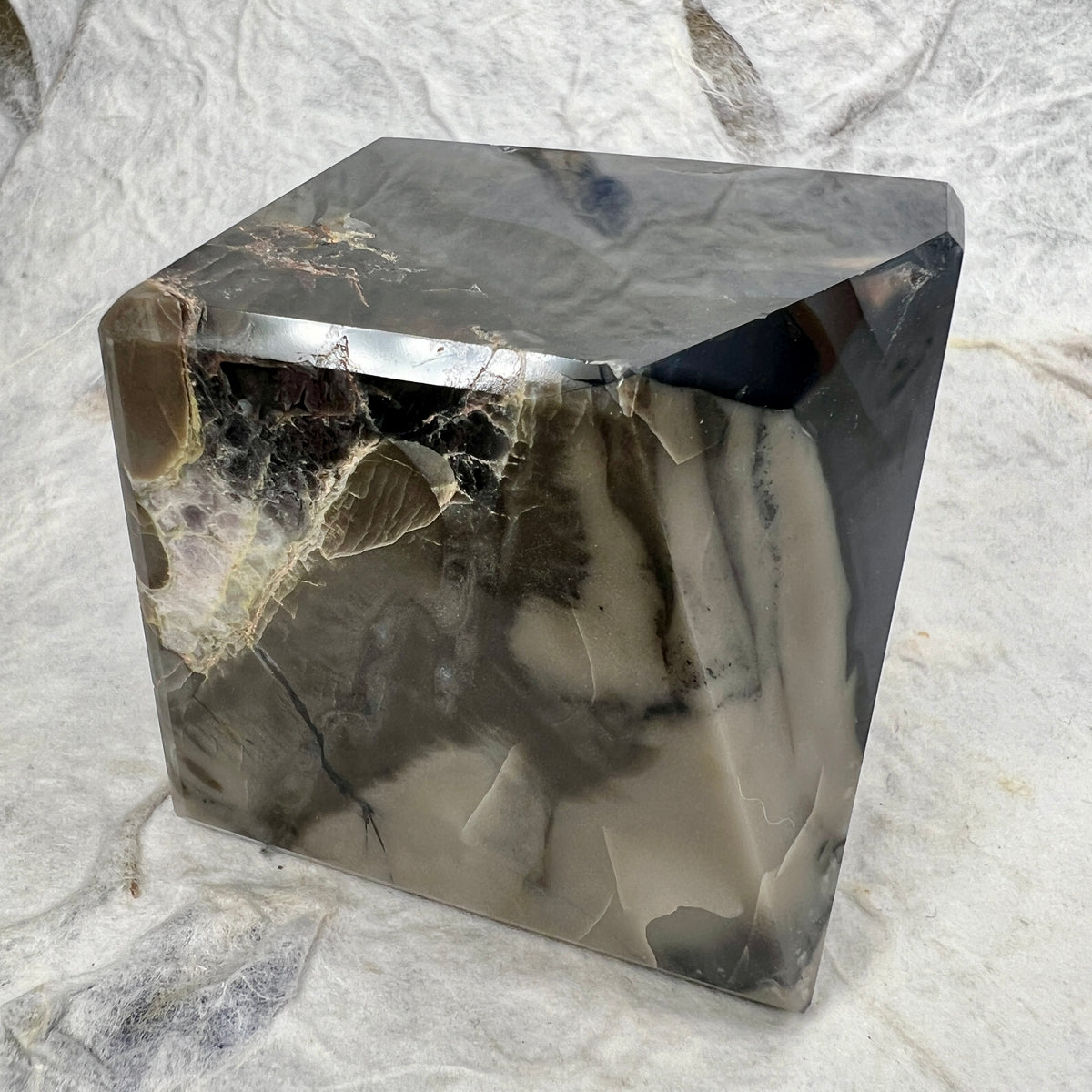 Volcano Cube Volcano Agate Cube - UV Reactive – Solstice
