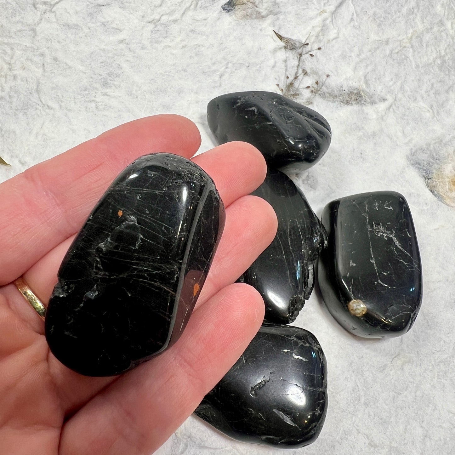 Black Tourmaline Tumblestone - Large