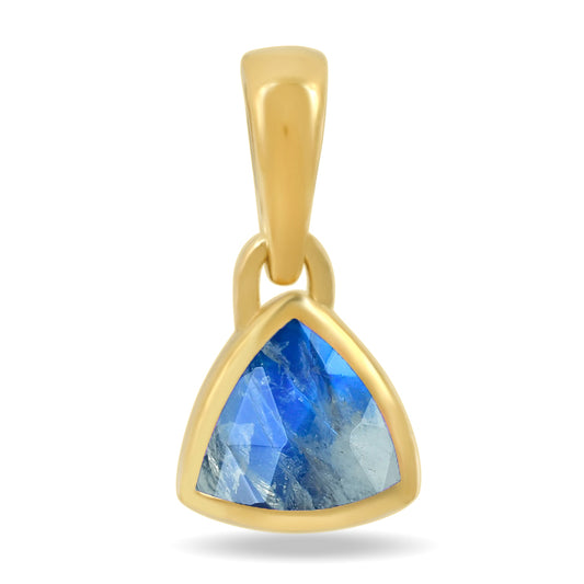 18k Gold Vermeil Rainbow Moonstone Pendant