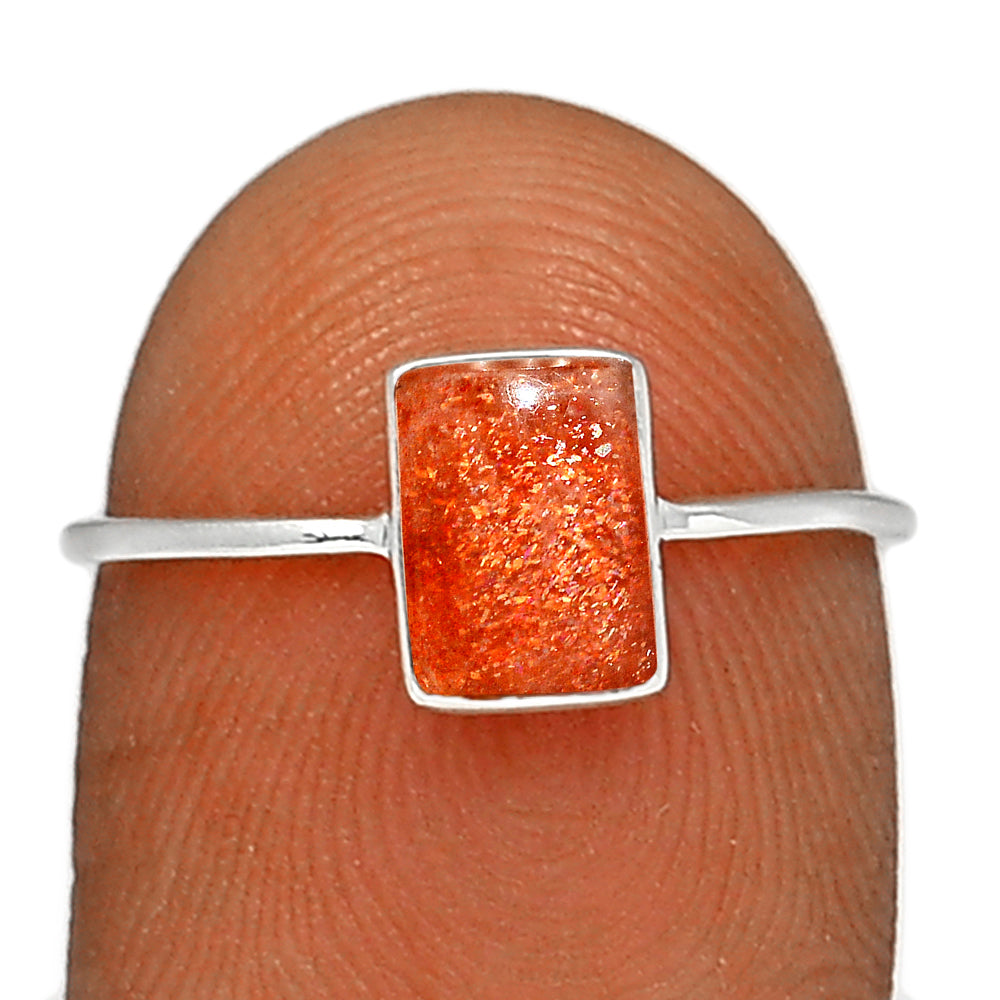 Sterling Silver Sunstone Ring