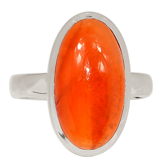 Sterling Silver Carnelian Large Oval ring