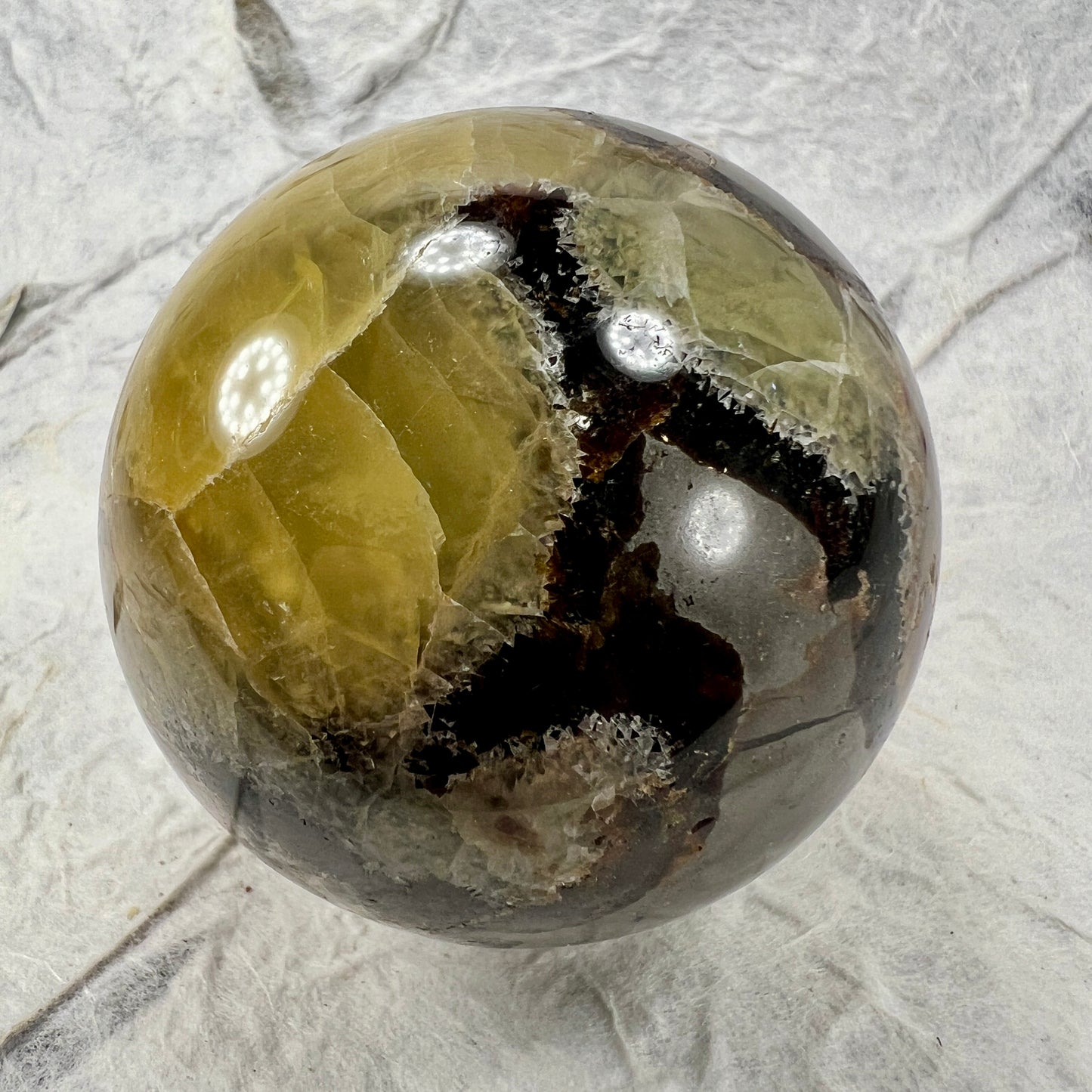 Septarian Quartz Sphere