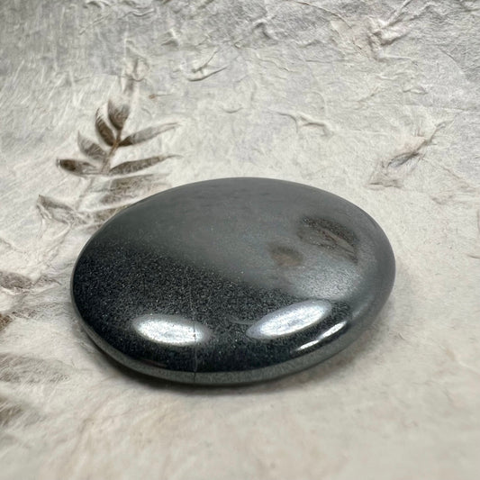 Hematite Palm Stone