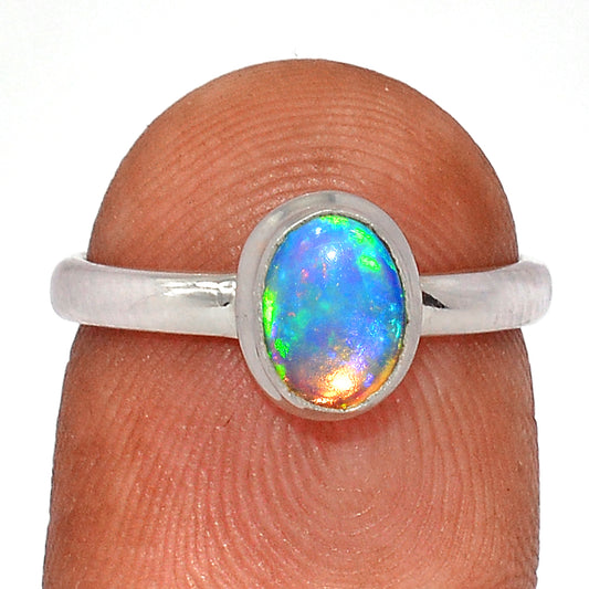 Sterling Silver Ethiopian Opal Ring