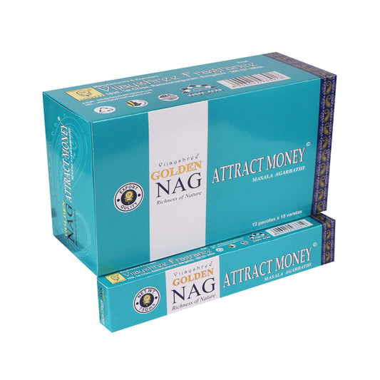 Golden Nag Attract Money Incense Sticks 15 grams