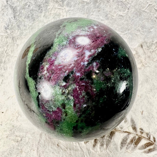 Ruby in Zoisite Sphere