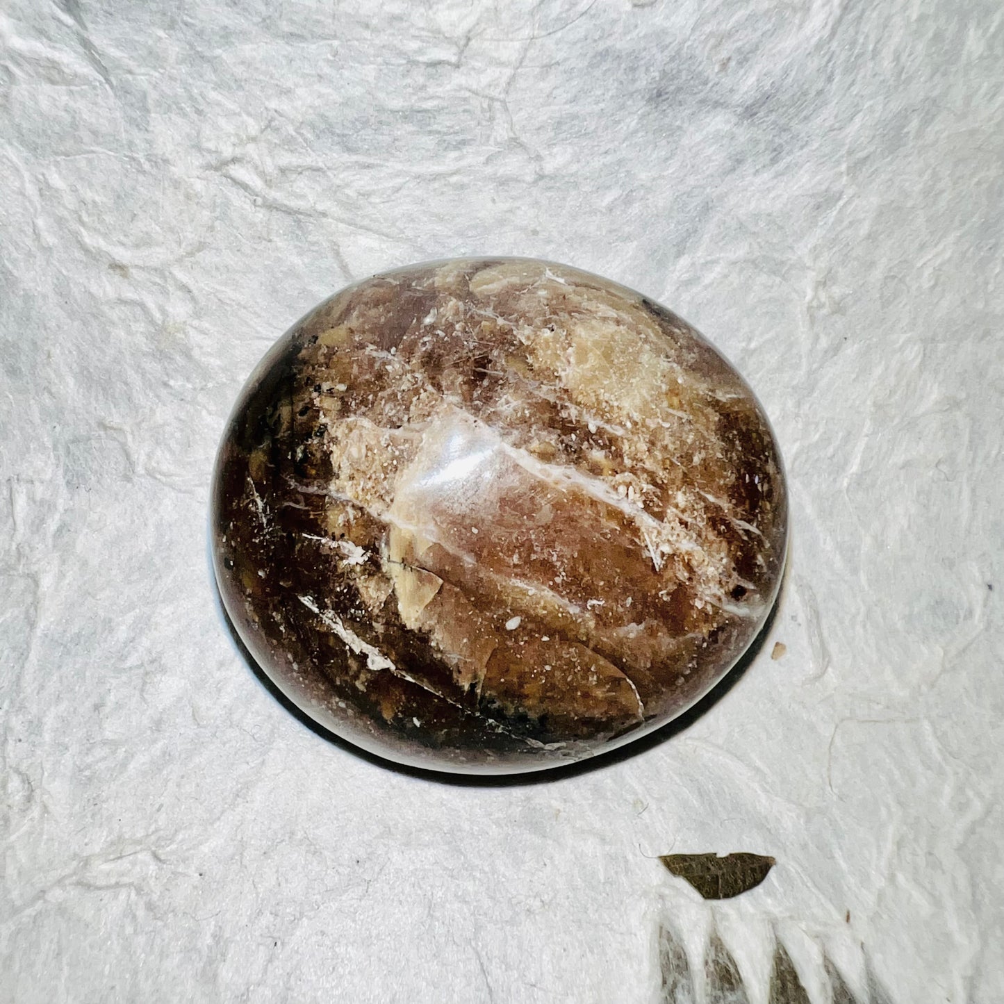 Black Opal Palm Stone