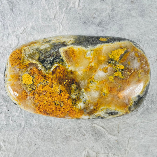 Bumblebee Jasper Palm Stone