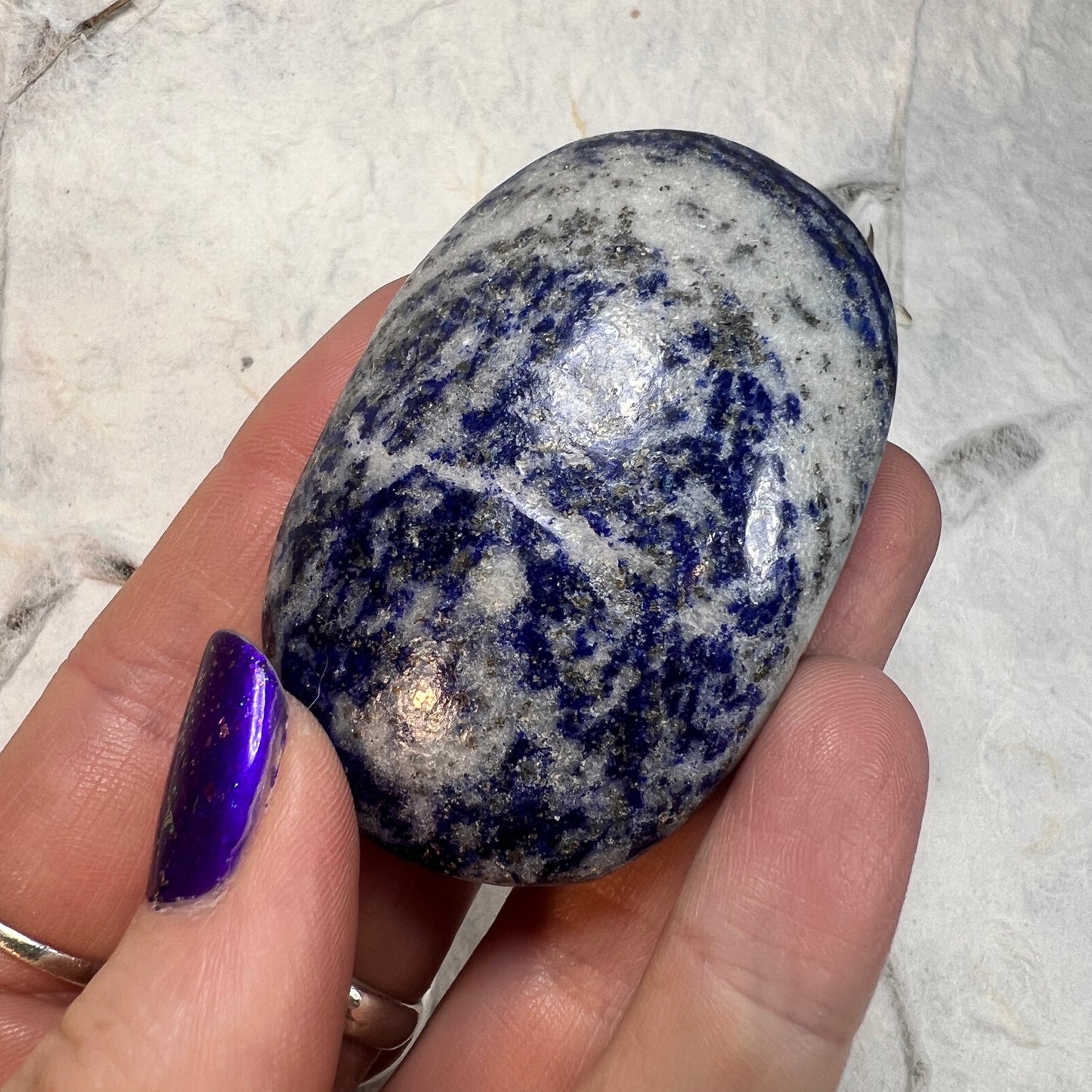Lapis Lazuli Palm Stone