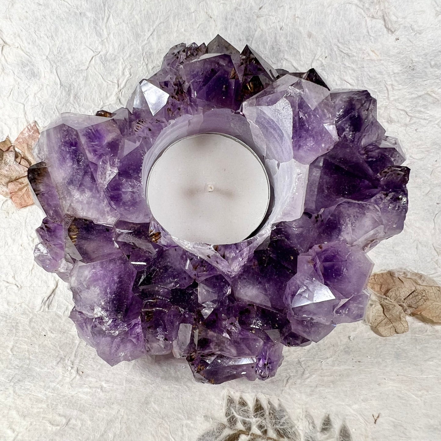 Amethyst Tealight Holder