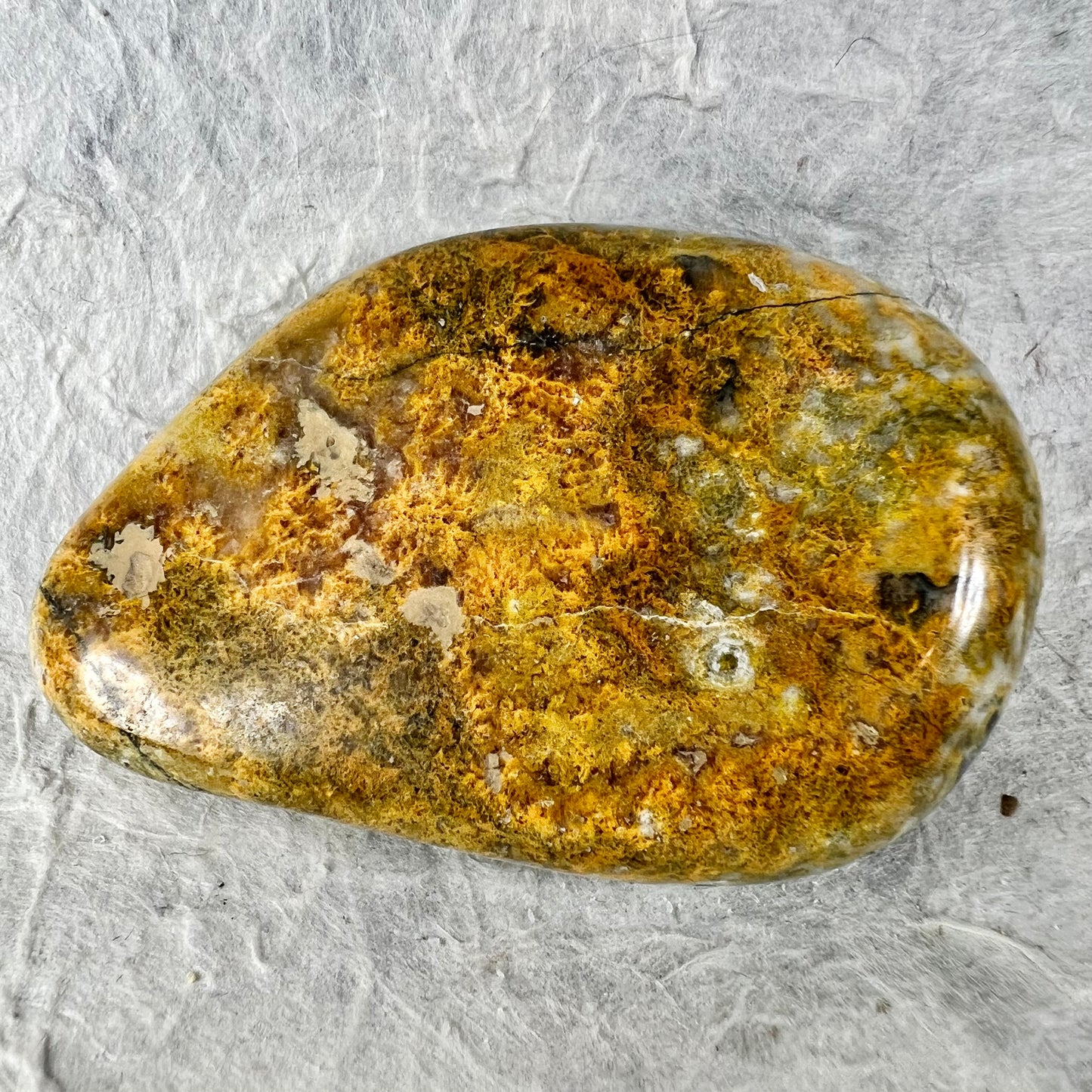 Bumblebee Jasper Palm Stone