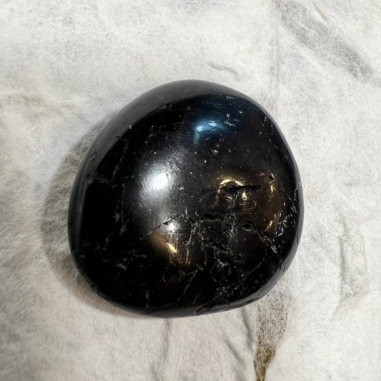 Black Tourmaline Palm Stone