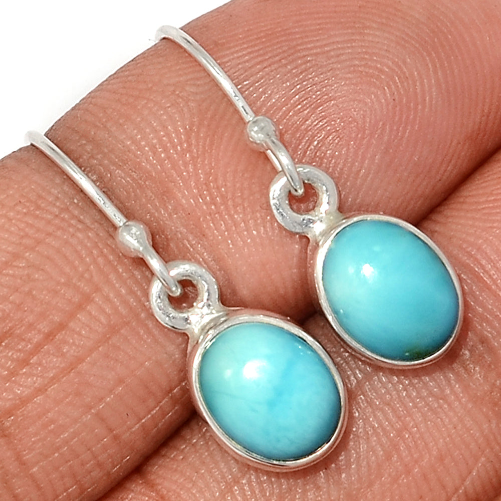 Sterling Silver Larimar Earrings