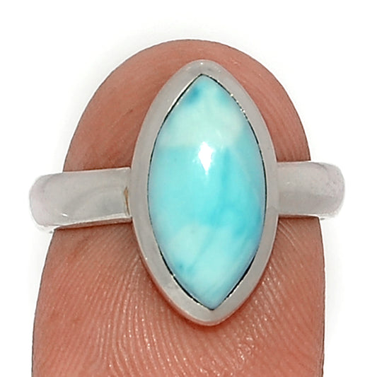 Sterling Silver Larimar Ring