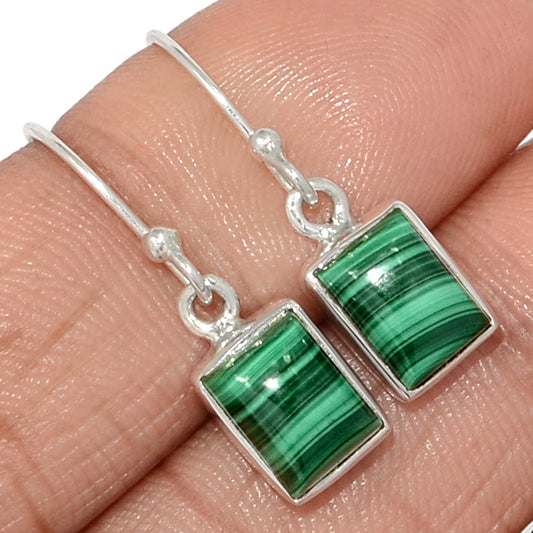 Sterling Silver Malachite Earrings