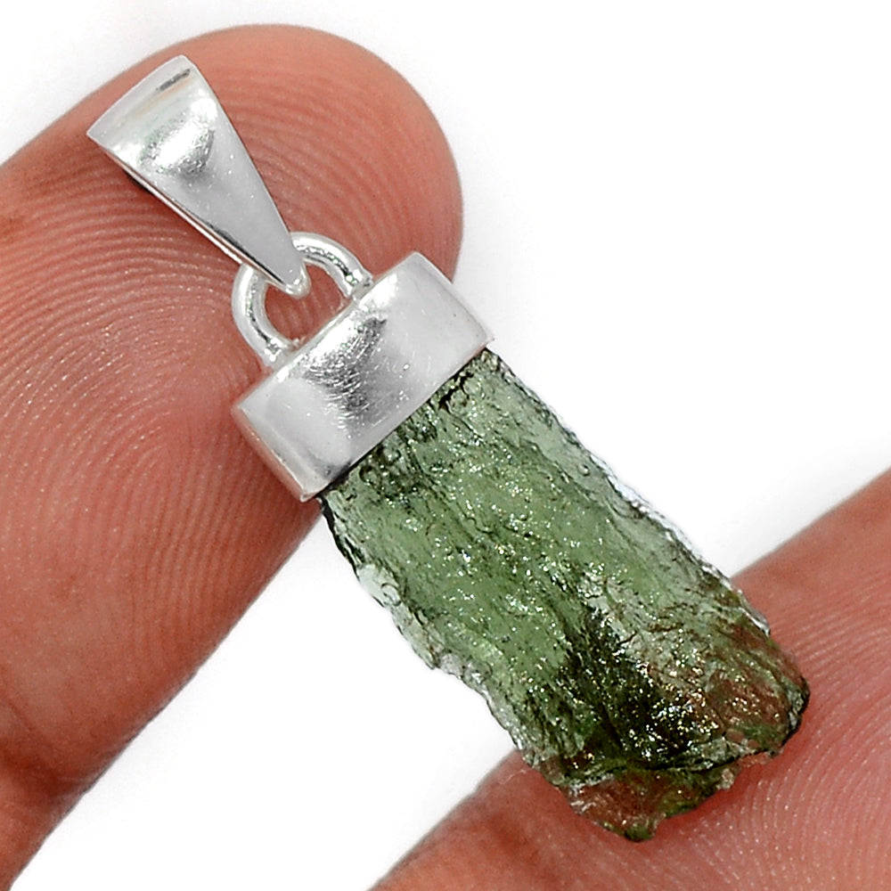 Sterling Silver Moldavite Pendant