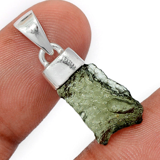 Sterling Silver Moldavite Pendant