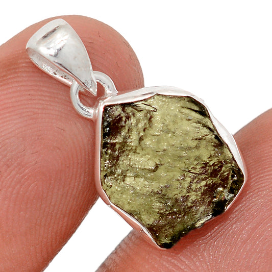 Sterling Silver Moldavite Pendant