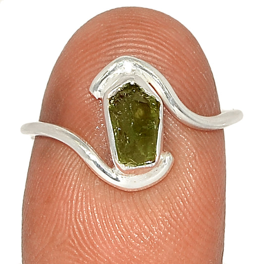 Sterling Silver Moldavite Ring