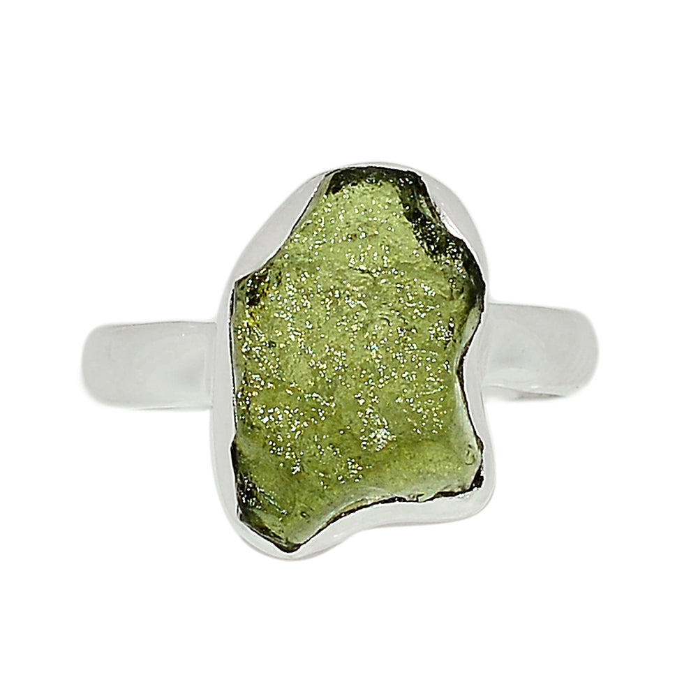 Sterling Silver Moldavite Ring