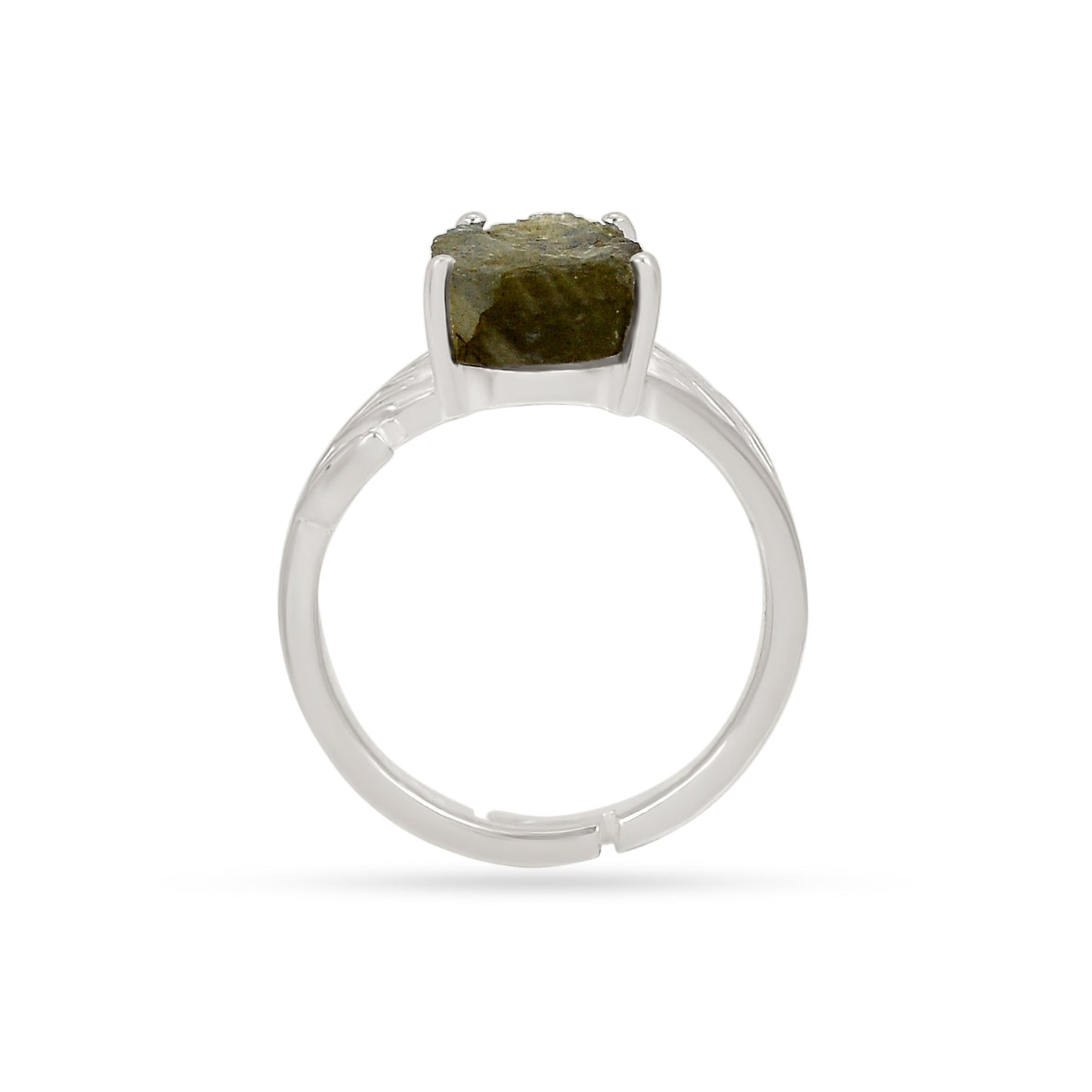 Sterling Silver Rough Labradorite Ring