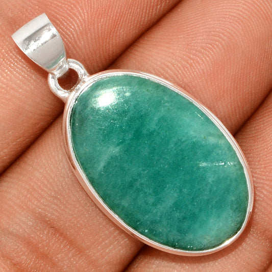 Sterling Silver Peruvian Amazonite Pendant
