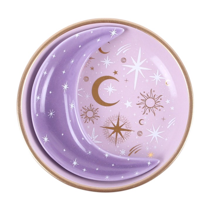 Purple Moon Stacking Trinket Dish