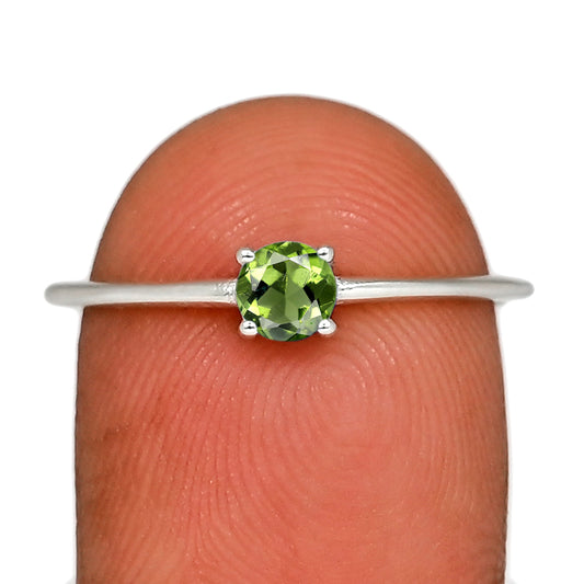 Sterling Silver Moldavite Ring