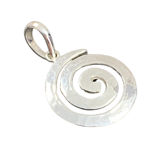 Sterling Silver Spiral Pendant