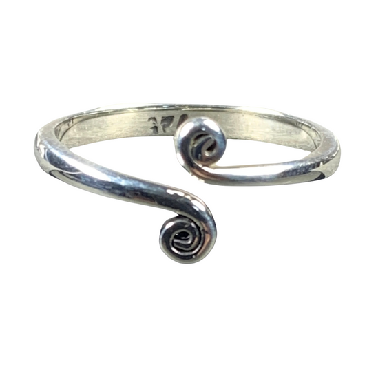 Sterling Silver Double Spiral Ring