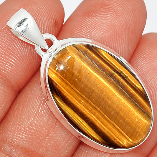 Sterling Silver Tiger Eye Pendant