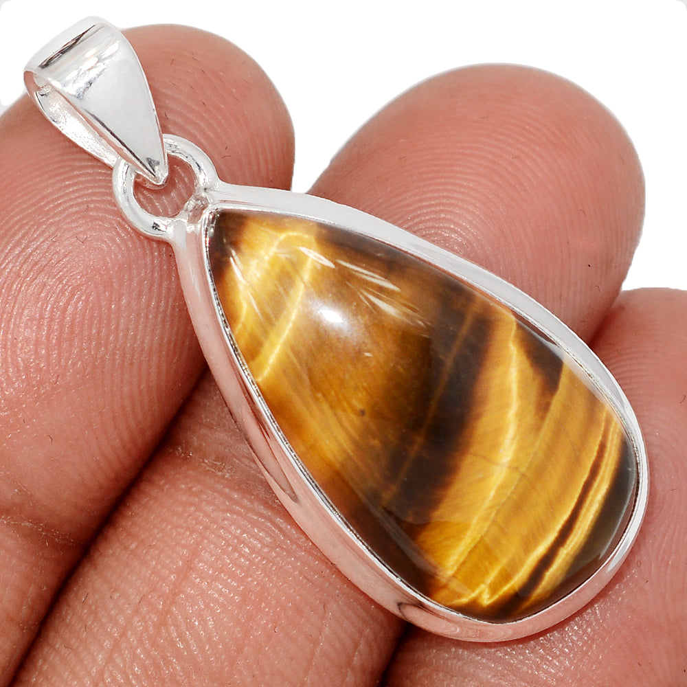 Sterling Silver Tiger Eye Pendant
