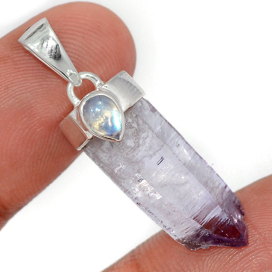 Sterling Silver Vera Cruze Amethyst and Moonstone Pendant