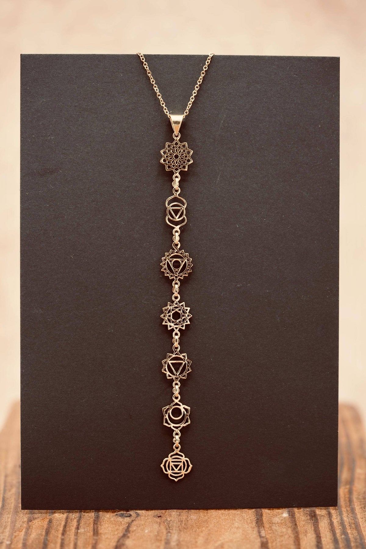 Gold Chakras Necklace