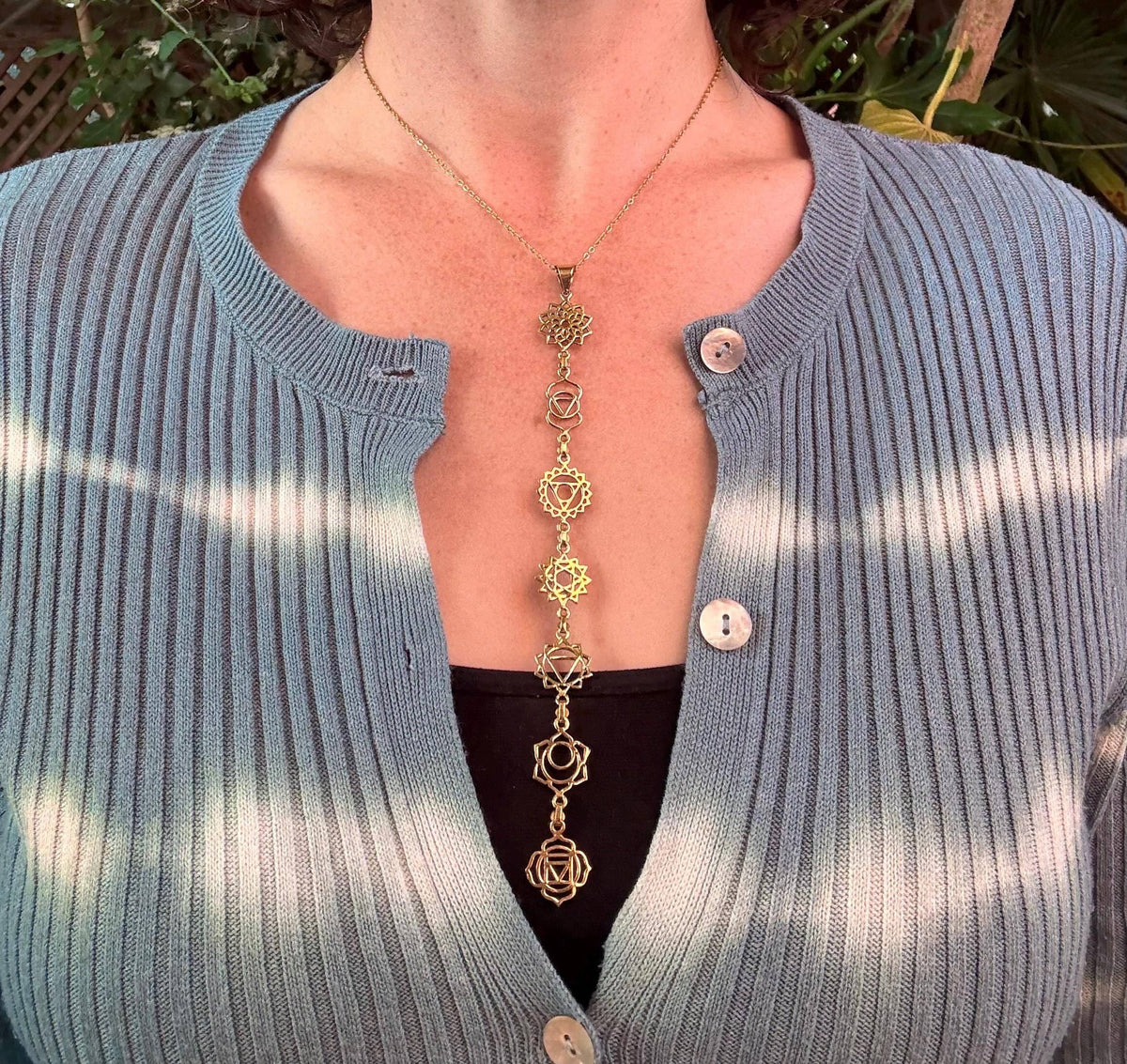 Gold Chakras Necklace
