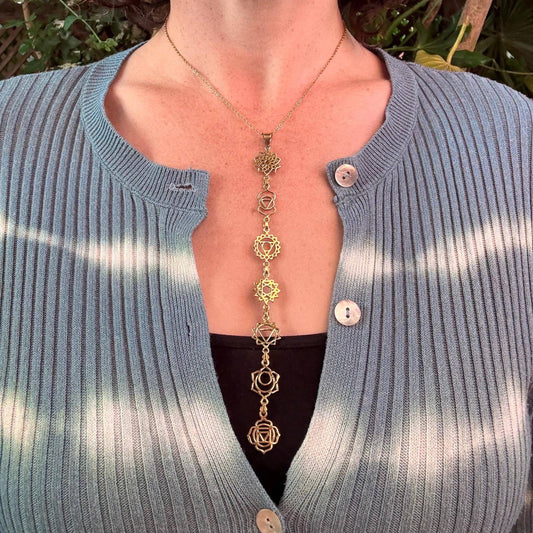 Gold Chakras Necklace