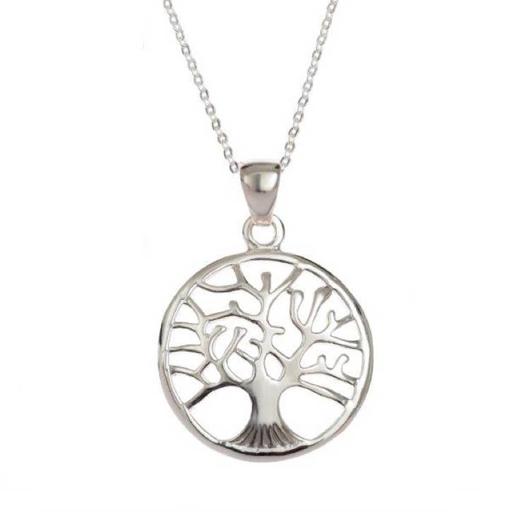 Pretty Sterling Silver Tree of Life Pendant