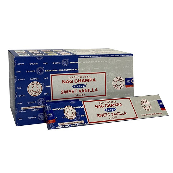 Satya Combo Nag Champa & Sweet Vanilla Incense Sticks 15 grams