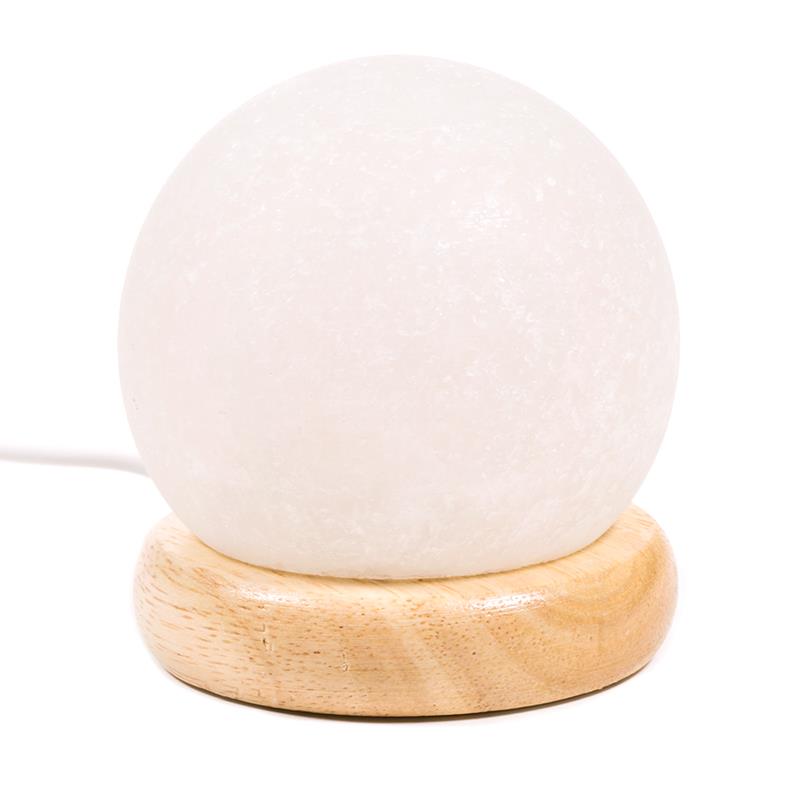 Mini Mood Salt Lamp sphere white USB + LED