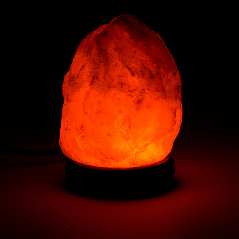 Mini Mood Salt Lamp Orange Raw USB + LED