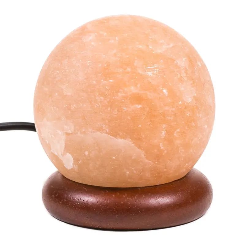 Mini Mood Salt Lamp Orange Sphere USB + LED