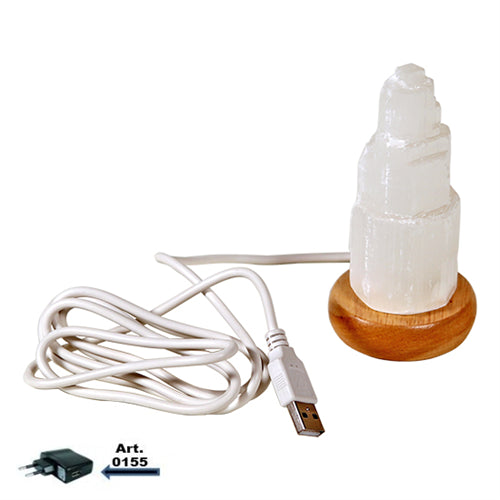 Mini Mood Selenite Lamp white USB