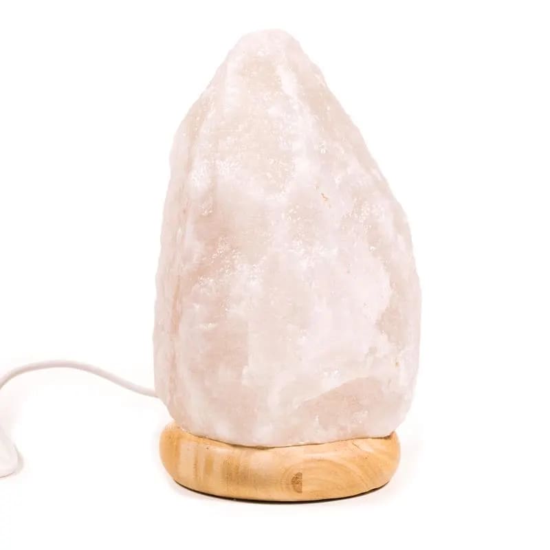 Mood Salt Lamp white raw USB + LED (16cm)