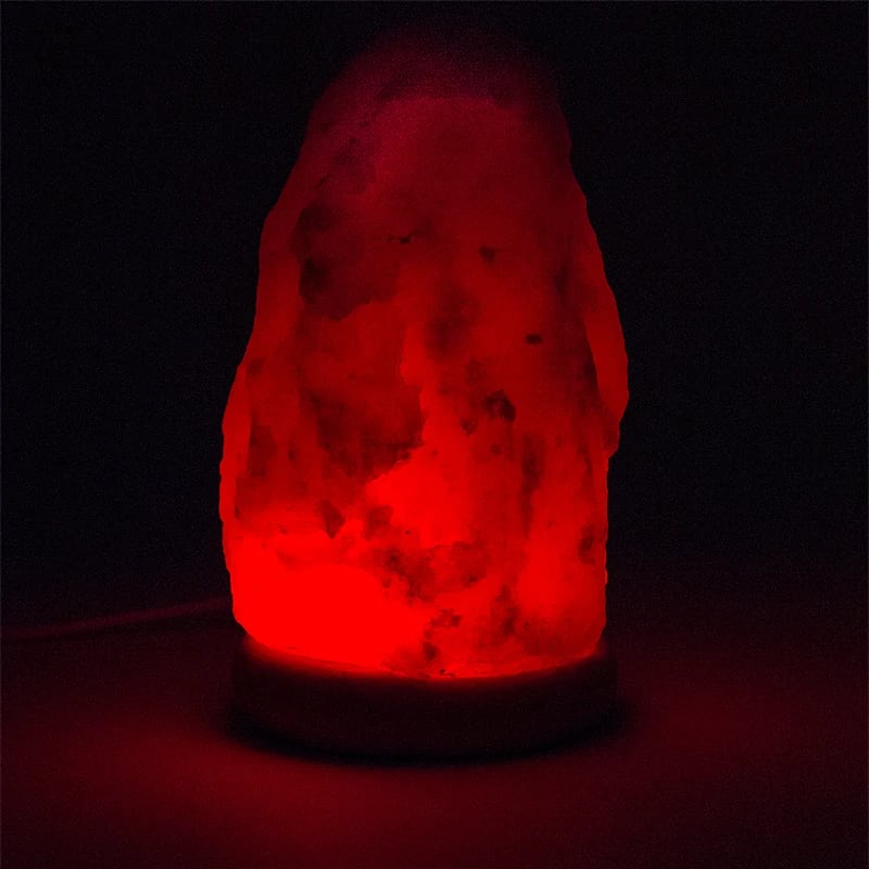 Mood Salt Lamp white raw USB + LED (16cm)