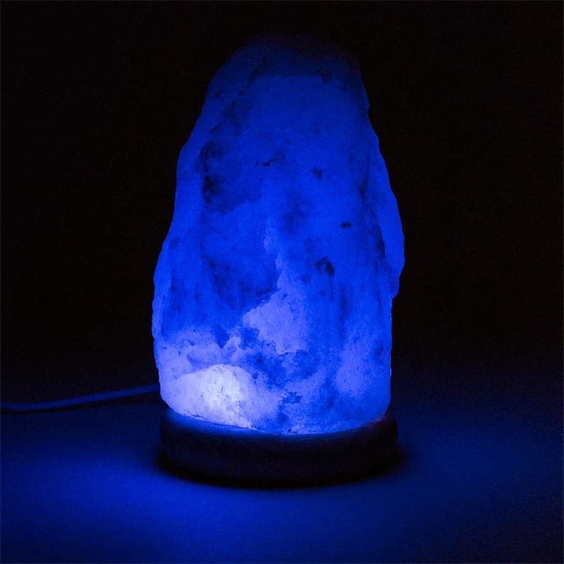 Mood Salt Lamp white raw USB + LED (16cm)