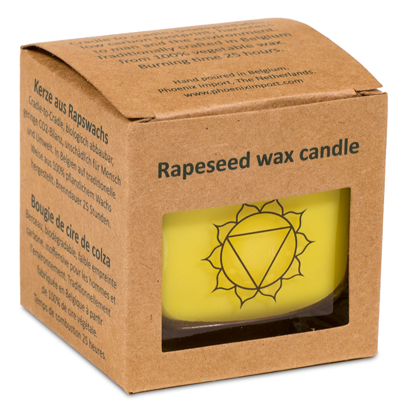Rapeseed Wax Scented Candle 3rd Chakra