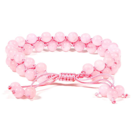 Rose Quartz Bead Bracelet