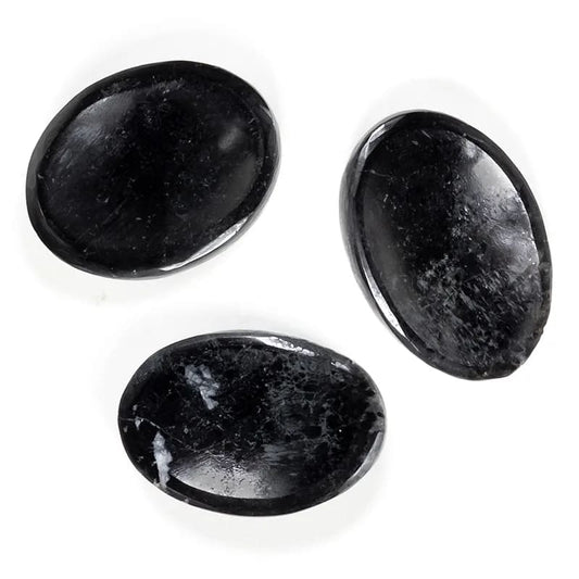 Black Tourmaline Thumb / Worry Stone