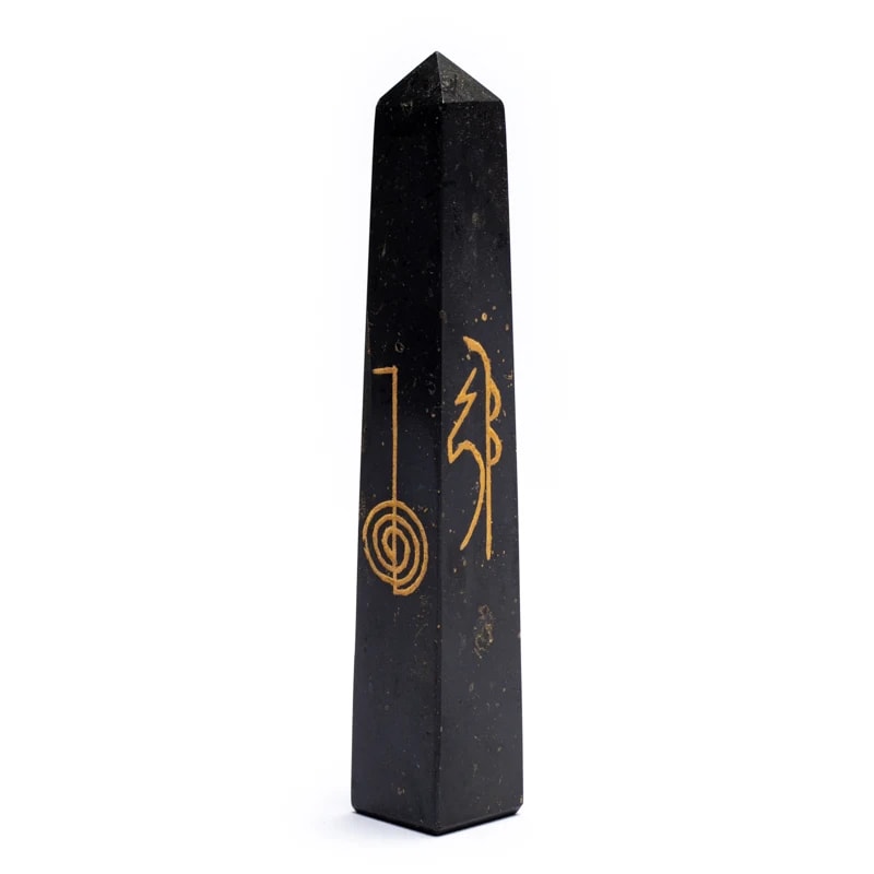 Black Tourmaline Reiki Obelisk